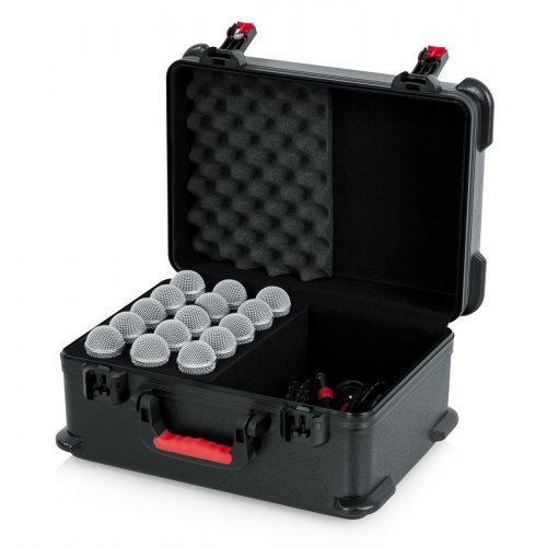 Gator GTSA-MIC15 Molded Case w/ Drops for 15 Mics