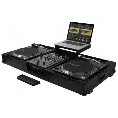 Odyssey Black Label Low Profile Glide Style Turntable Coffin (10in Mixer)