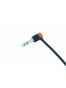 Cable Techniques Low-Profile Right Angle 1/4in TRS w/Large Cap - Orange