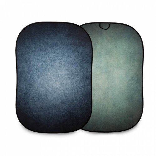 Manfrotto Vintage Collapsible Background 1.5 x 2.1m (5 x 7\') - Ink/Sage