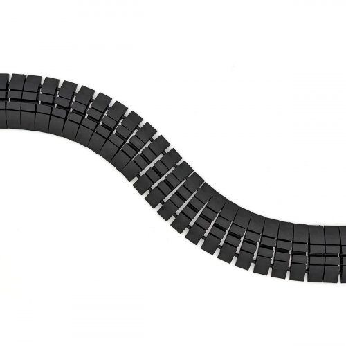 AVShop Flexible Floor Cable Mat Protector for Walkways - 1M / Black