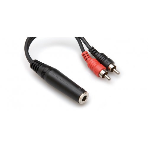 Hosa YPR-257 1/4 in TRSF to Dual RCA