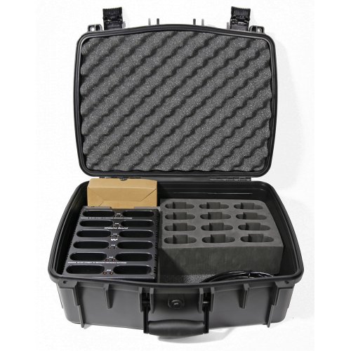 Williams AV Body Pack Charger, - 12 Bay w/ Case