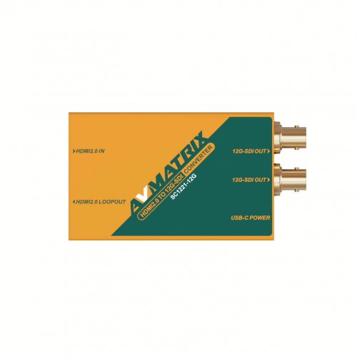AVMatrix SC1221 HDMI 2.0 to 12G-SDI 4K Broadcast Converter
