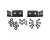 Odyssey European 1U Rack Rail Kit for DJ Cases