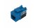 AVShop RJ45 Cat5e Low Profile Punch-Down Keystone Jack (Blue)