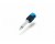 Cable Techniques Low-Profile Right Angle 1/4in TS w/Large Cap - Blue