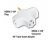 AVShop 3 Outlet White 90 UGround Splitter Current Tap cUL