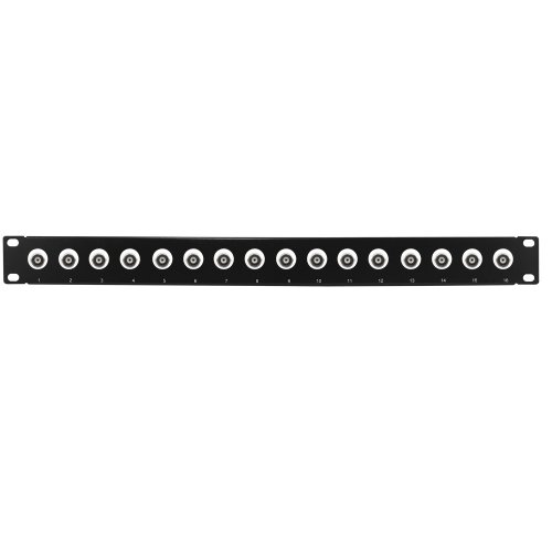 AVShop 1U BNC 50 Ohm Patch Panel (16-Port/Loaded)