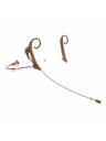 THOR SHADOW SH20 Dual Ear Headworn Mic w/MicroDot Cable - Brown, 3.5mm Adaptor