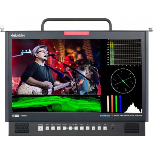 Datavideo TLM-170KM 4K 17\" ScopeView Production Monitor w/1U Foldable Rack Tray
