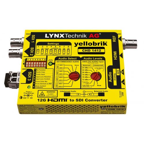 LYNXTechnik yellobrik CHD 1412 HDMI to 12G-SDI Converter w/ Frame Synchronizer