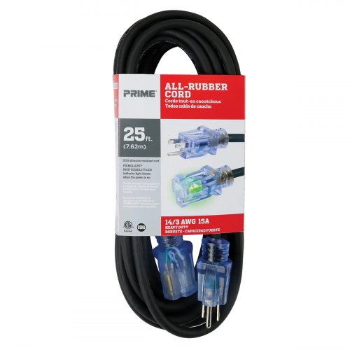 AVShop 14/3 SJOOW All-Rubber Outdoor Extension Cord - 25ft