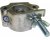 ProBurger 2in Aluminum Half-Coupler w/ 3/8in Bolt - Silver