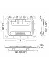 Penn-Elcom Rivet Protected Recessed Handle with Extended Grip