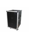ProX 16U Vertical Shockproof 20in Deep Rack Case w/Side Tables & Casters