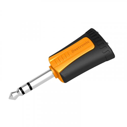 Seetronic MP3-2PM 1/4in TRS Male to Dual 1/4in TRS Female Adapter