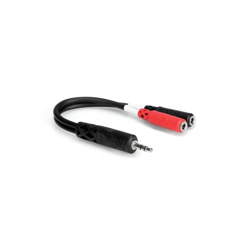 Hosa YMM-261 Stereo Breakout 3.5 mm TRS to Dual 3.5 mm TS