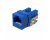 AVShop RJ45 Cat6 110 Punch-Down Keystone Jack (Blue)