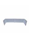 ProX XF-TTFW Table Top DJ Facade - 6 Foot / White Frame
