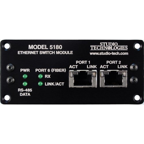 Studio Technologies 5180 Ethernet Switch Module with CWDM Optical Transceiver