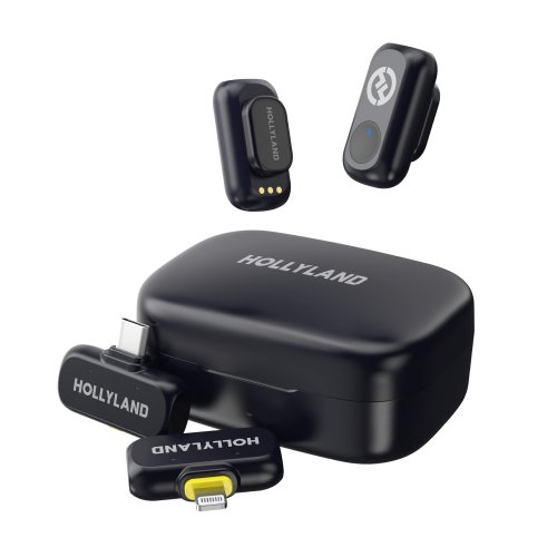 Hollyland LARK A1 Combo Wireless Microphone System - Space Gray