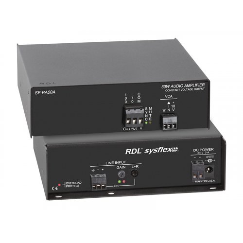 RDL SF-PA50A 50W 70V Mono Audio Amplifier