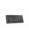 Logickeyboard Large Print White on Black Mini Bluetooth Keyboard - PC