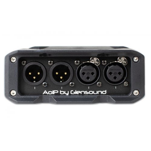 Glensound AoIP22M Two Channel Dante Mic Amp With 2 Channel Return
