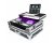 ProX Flight Case w/ Laptop Shelf and LED for Pioneer DDJ-SR2 - Silver Trim