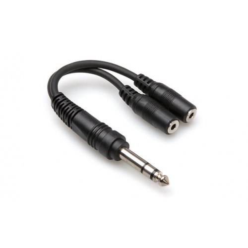 Hosa YMP-234 1/4in TRS to Dual 3.5 mm TRSF