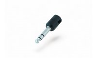 Cable Techniques Low-Profile Right Angle 1/4in TRS w/Large Cap - Black