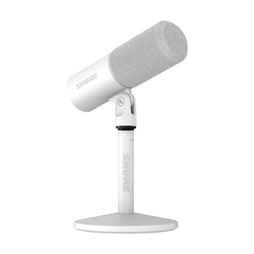 Shure MV6 Gen 2 Cardioid Dynamic USB Gaming/Streaming Microphone - White