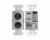 RDL RN12 Wall-Mounted Bi-Directional Mic/Line Dante Interface 1x2 - Steel