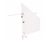 RF Venue Diversity Fin Antenna w/ Wall Mount Bracket (White)