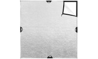 Westcott Scrim Jim Cine 2-in-1 Silver/White Bounce Fabric (4' x 4')