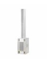 BassBoss Sublim8 4000W 3-Way Column PA Speaker w/ 18in Sub - White