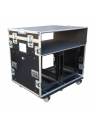ProX ATA Flight Style Mixing Console Case 2x side by side 12U Shock Mount Rack