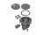 Arlington FLBR5420BL Recessed Floor Box (Black)