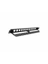 AVShop 1U Angled Rack Panel w/ 12 x D Cutout (Reversible)