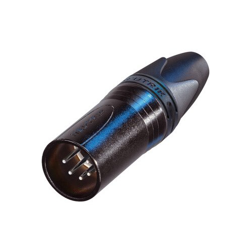 Neutrik NC5MXX 5 Pin XLR Male Connector w/ Black Housing & Silver Contacts