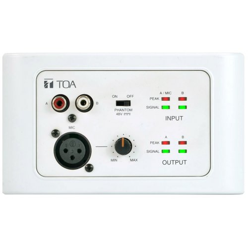 TOA M-822IO Remote Audio Input/Output Panel for M-8080D-AM (White)