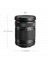 OM System M.ZUIKO ED 40-150MM F4.0-5.6 R Lens (Silver)