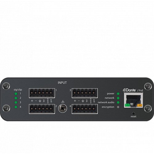 Shure ANI4IN Dante Audio Network Interface 4x Block