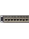 Bittree Flush-Mount Modular Feed-Through Panel in 1 RU with 1x24 Jack Config.