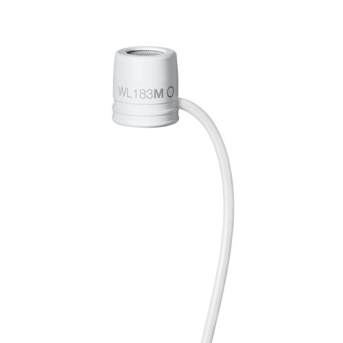 Shure WL183M Omnidirectional Lavalier Mic w/ TA4F Connector (White)