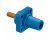Hubbell HBLFRSBL 400A Cam Lock Female Panel Mount Threaded - Blue