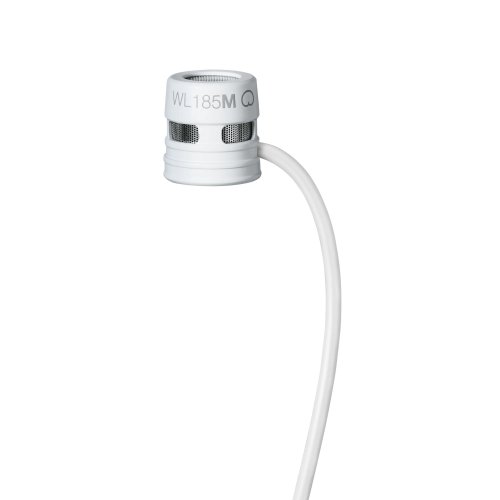 Shure WL185M Cardioid Lavalier Mic w/ LEMO Connector (White)
