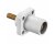Hubbell HBLMRSW 400A Cam Lock Male Panel Mount Threaded - White