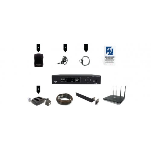 Williams AV FM+ PRO D WAP System | Dante, 4 Receivers, & WAP